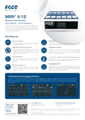 MIRI® II Multiroom Incubator Flyer